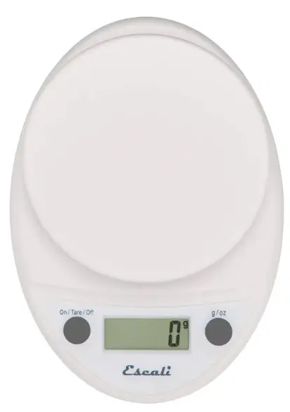 Escali Primo Digital Kitchen Scale – Pure White 1