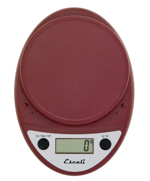 Escali Primo Digital Kitchen Scale – Warm Red 1