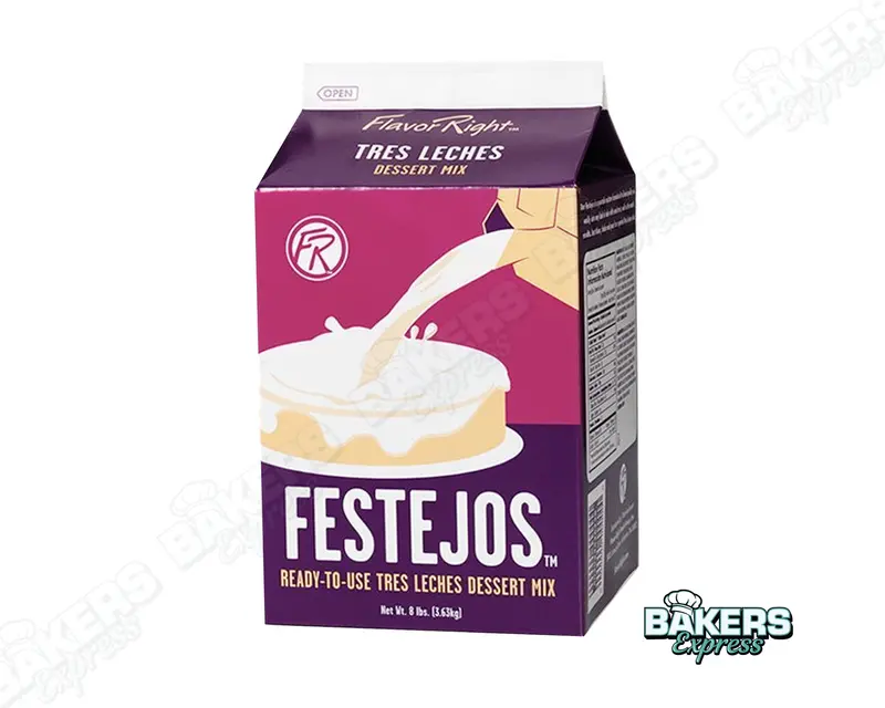 Festejos Tres Leches Dessert Mix – 8-Pound Gallon Container 1
