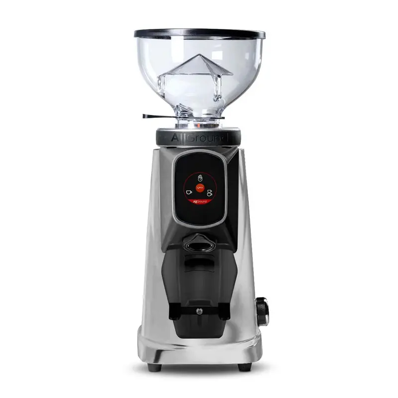 Fiorenzato All Ground Sense Dark-T Espresso Grinder – Bright Silver Housing 1