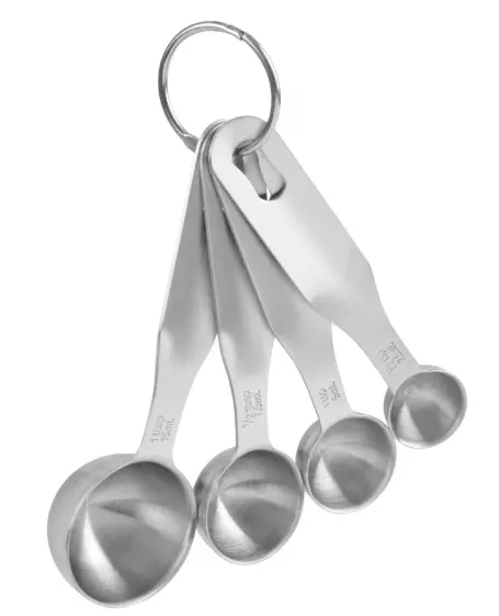 Four-Piece Stainless Steel Measuring Spoon Set By Trudeau 1
