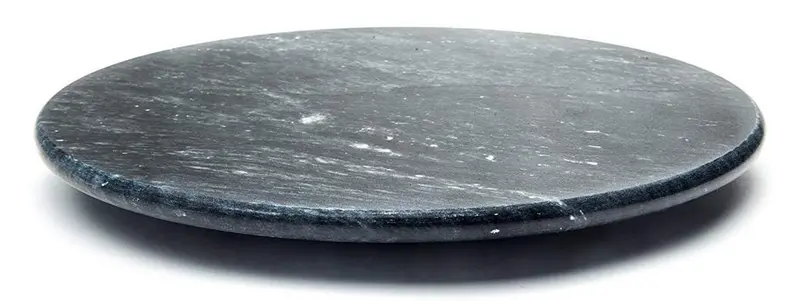 Fox Run Black Marble Lazy Susan Turntable – 12" Rotating Serving Tray 1
