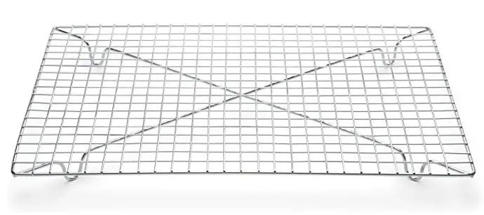 Fox Run Chrome-Plated Cooling Rack – 14" X 10" Flat-Wire Baking Stand 1