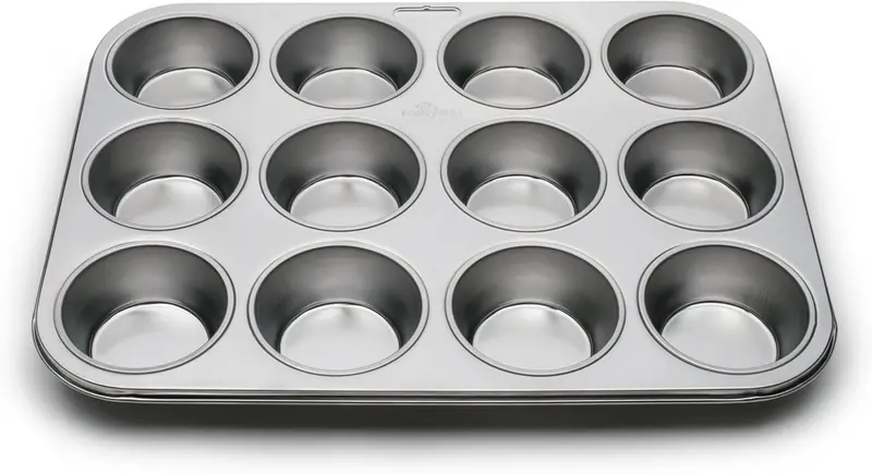 Fox Run Full-Size Stainless Steel Muffin Pan 1