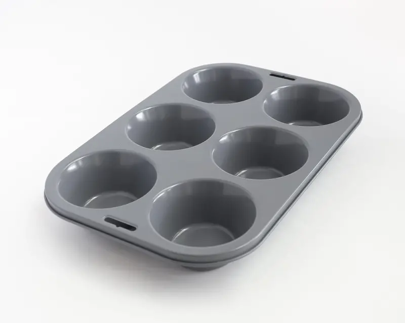 Fox Run Giant 6-Cup Muffin Pan – Non-Stick Heavy-Gauge Bakeware 1