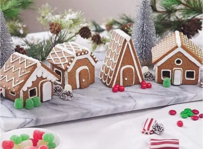 Fox Run Gingerbread House Building Kit – Holiday Village Set 1