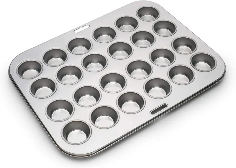 Fox Run Mini Muffin Pan – Stainless Steel Baking Tray 1