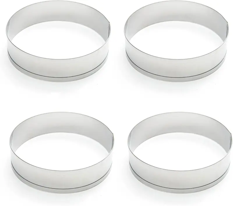 Fox Run Set Of Four English Muffin Rings – Stainless Steel 1