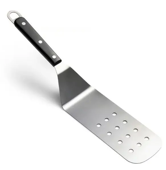 Fox Run Slotted Griddle Flipper – Heat-Resistant Silicone-Handled Spatula 1