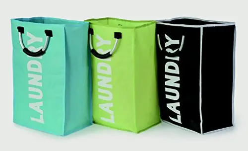 Funkybuys Foldable Laundry Basket – Collapsible Hamper With Handles, Portable Storage Bin 1