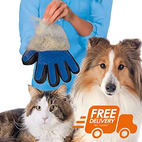 Furniture Direct Pet Grooming Glove – Gentle Deshedding Tool For Dogs And Cats 1