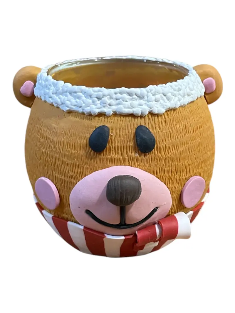 Glass Bear Candle Holder Decoration 1