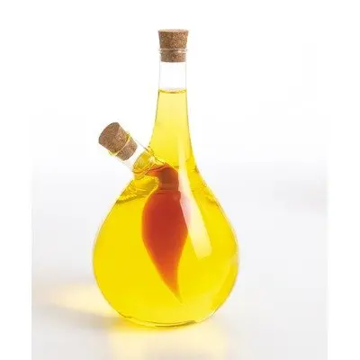 Glass Dual-Compartment Oil & Vinegar Pourer Bottle 1