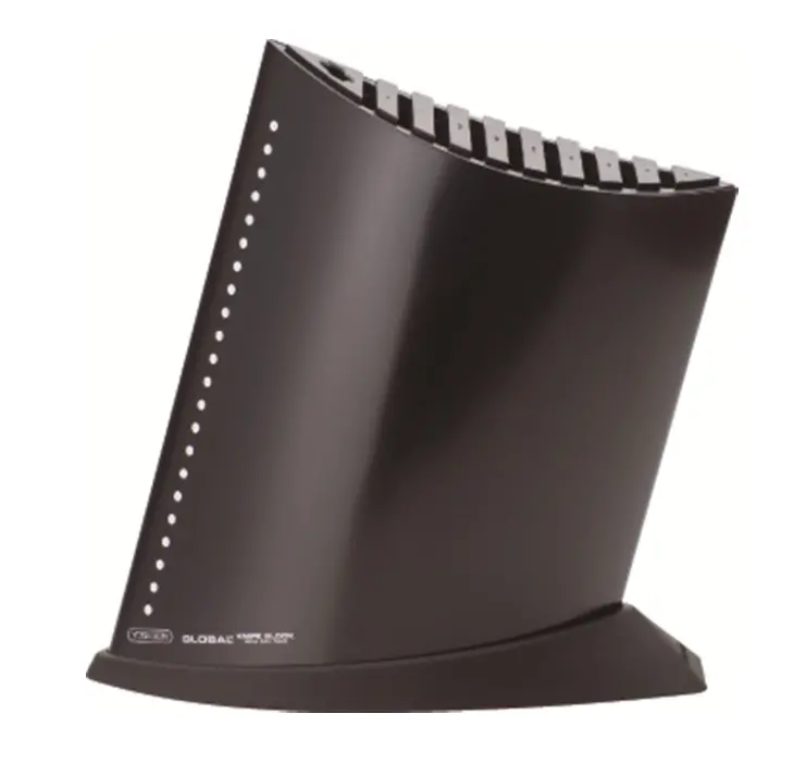 Global 10-Slot Black Knife Block – Ship-Shape Design 1