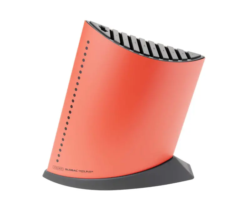 Global 10-Slot Red Knife Block – Ship-Shape Design 1
