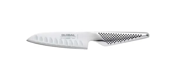 Global 13Cm (5") Fluted Santoku Knife For Fast, Clean Cuts 1