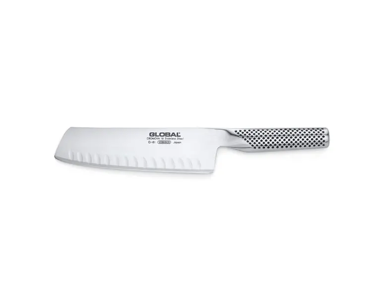 Global Fluted Vegetable Knife – 7-Inch Precision Peeling & Chopping Blade 1