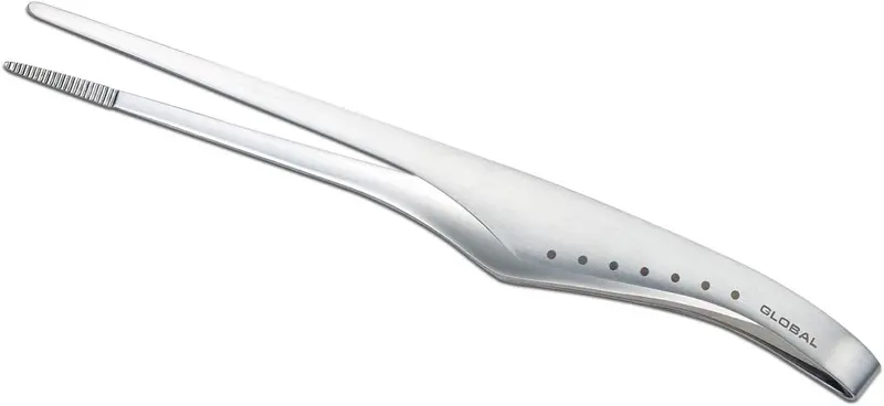 Global Precision Plating Tweezers – Fine-Tip Stainless Steel Garnish Tools 1