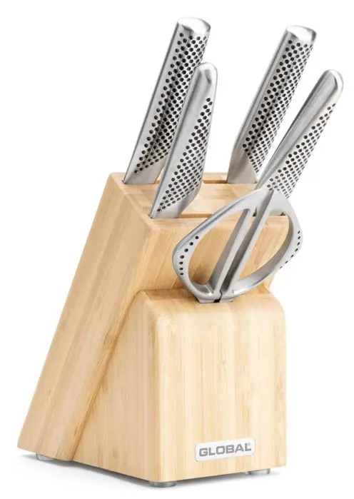 Global Takashi 6-Piece Forged Knife Block Set 1