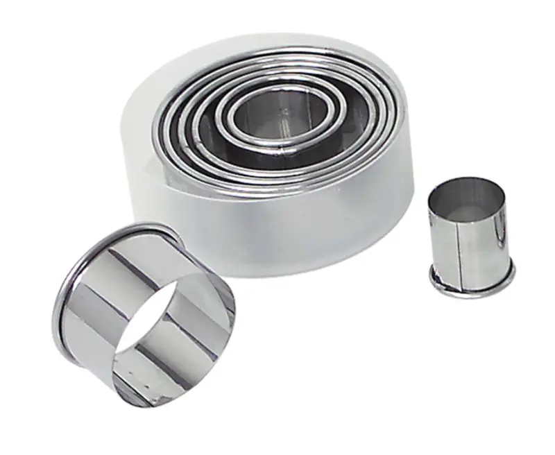 Gobel 8-Piece Round Pastry Cutter Set – 3.5–10 Cm Diameter 1