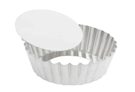 Gobel Tall Narrow-Rib Quiche Mold – 10" Diameter × 2" Height (25 × 5 Cm) 1