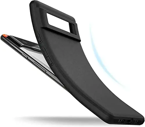 Google Pixel 6 Pro Slim Matte Black Case – Shock-Absorbing Tpu Gel Cover With Non-Slip Texture & Washable Finish 1