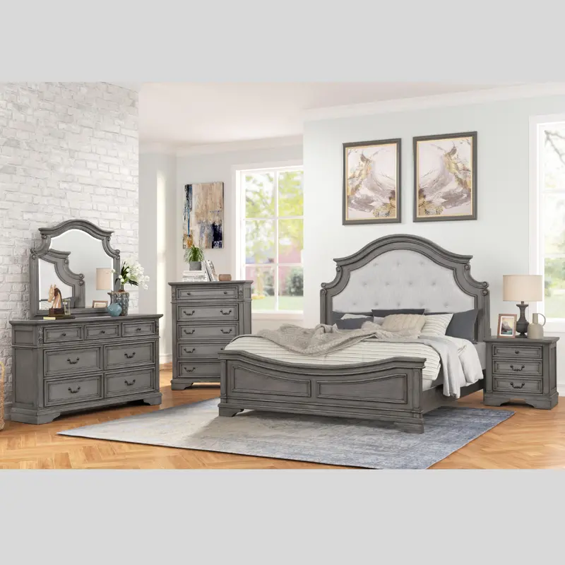 Grace Luxury King Bedroom Suite – Solid Wood Construction 1