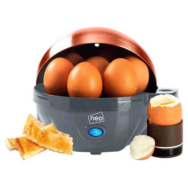 Grey And Copper Electric Egg Boiler, Poacher & Steamer Combo 1