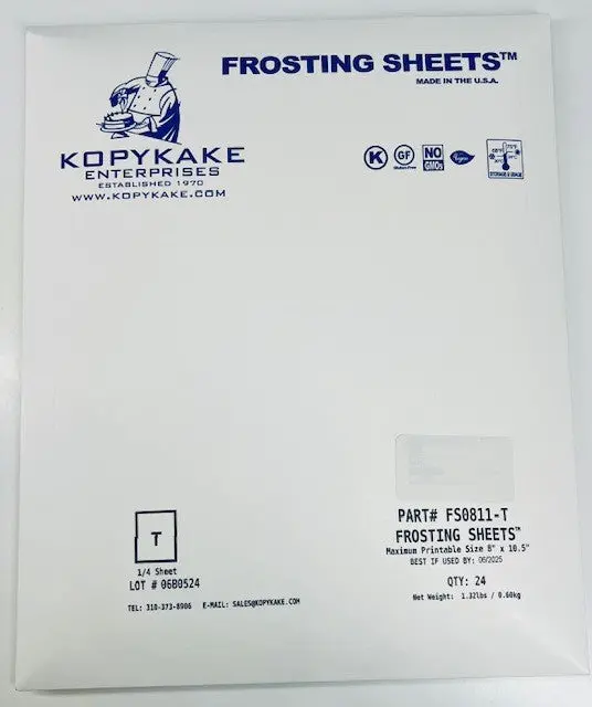 Half-Sheet Blank Printable Frosting Sheets For Custom Decorations 1