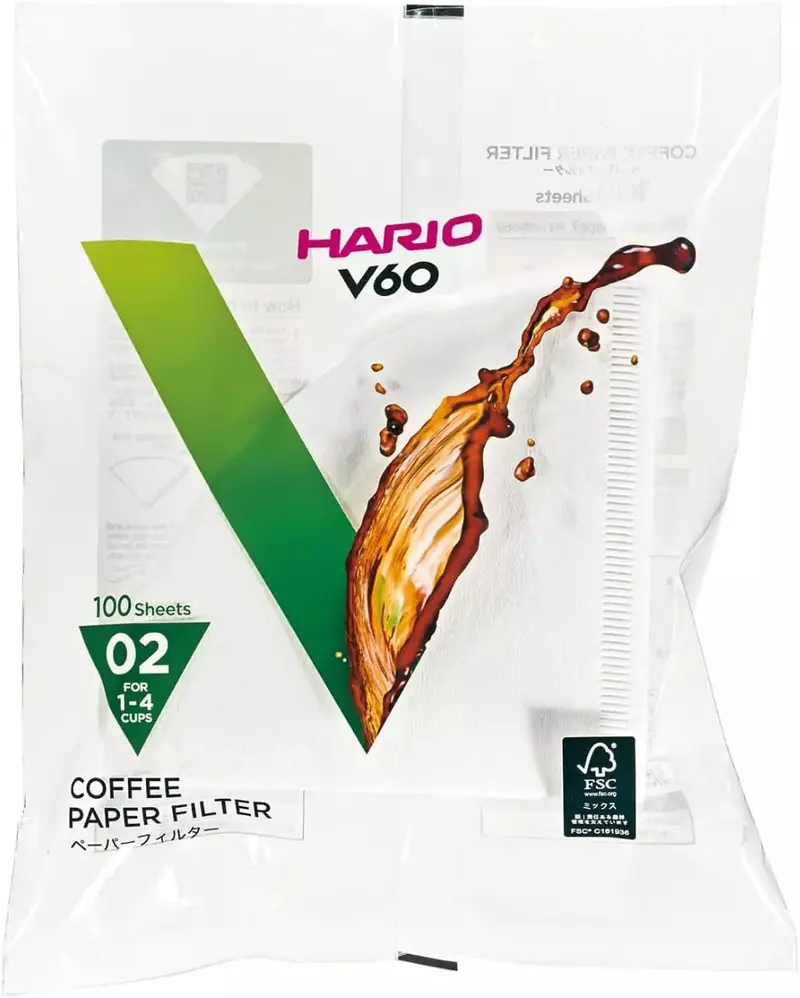 Hario V60-02 Replacement Paper Filters – 100-Pack For Standard Drippers 1