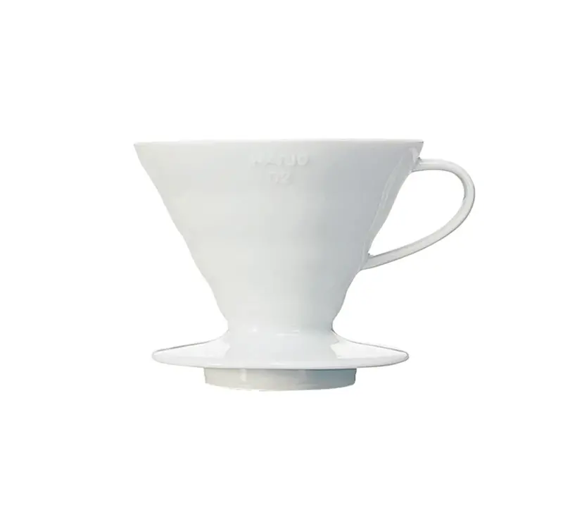 Hario V60 Ceramic Dripper Size 02 – Glossy White Heat-Retentive Design 1