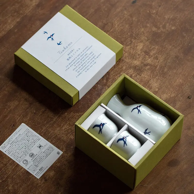 Hasami Ware Tsubame Sake Ensemble – Minimalist Japanese Style 1