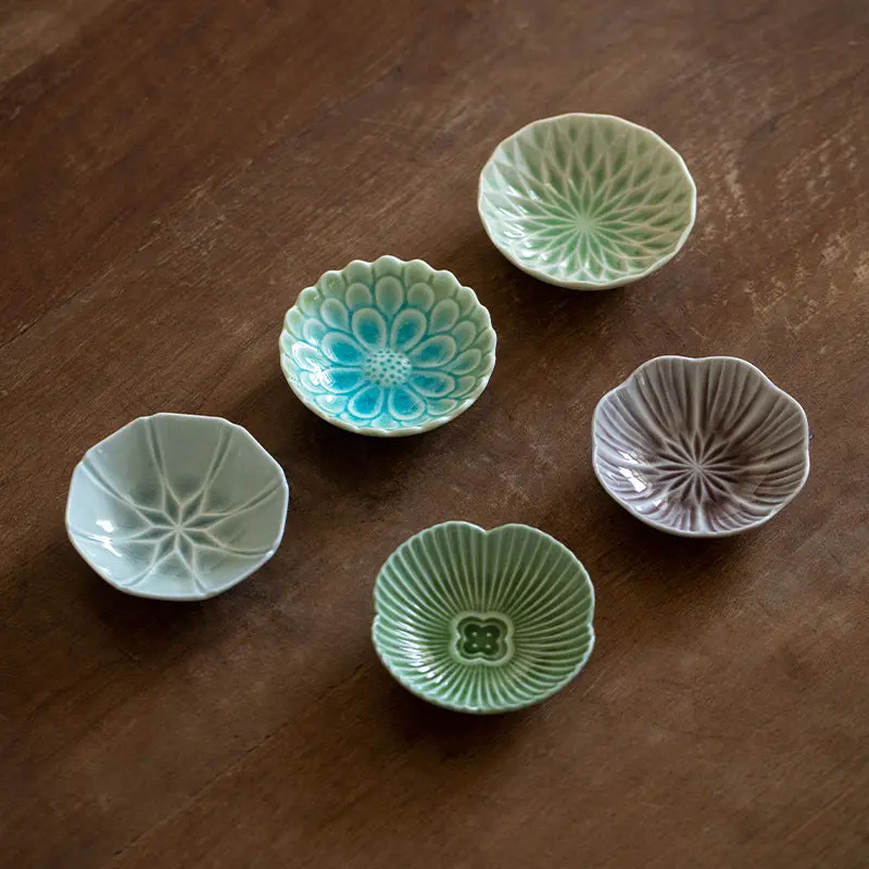 Hatsuichi Mino Ware Aoi Kage Sauce Plates (5-Piece Set) 1