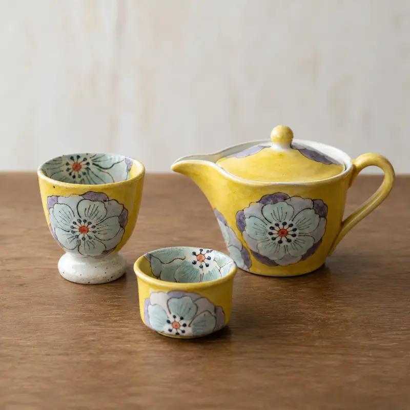 Hatsuichi Mino Ware Blossom Moment Tea Set 1