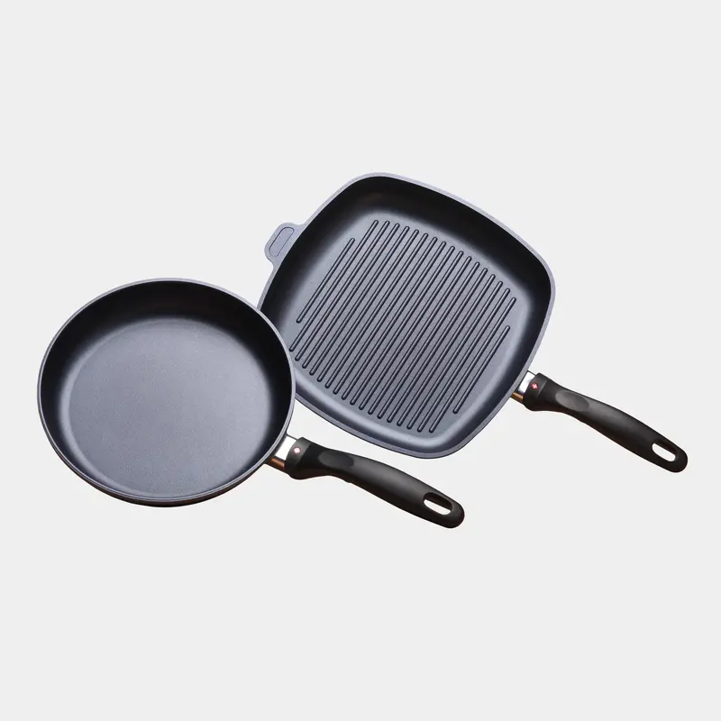 Hd 2-Piece Nonstick Set – Fry Pan And Grill Pan Bundle 1