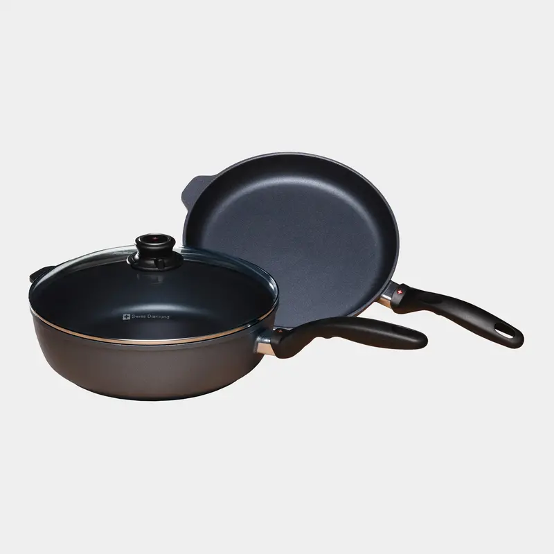 Hd 3-Piece Nonstick Saute Set – Fry Pan And Saute Pan Pair 1