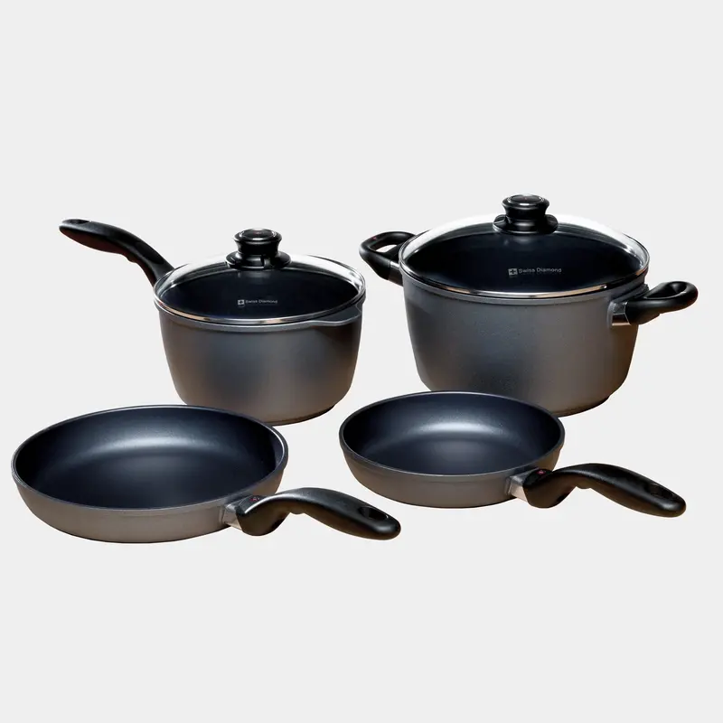 Hd 6-Piece Nonstick Cookware Set – Fry Pans, Saucepan & Soup Pot 1