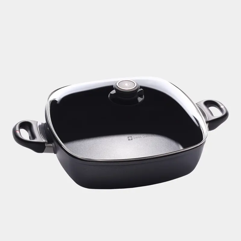 Hd Nonstick Induction-Capable Square Casserole – 5 Qt With Glass Lid 1