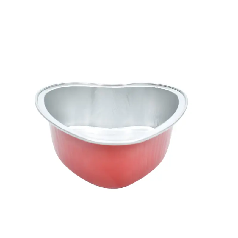 Heart-Shaped Red Foil Baking Containers With Secure Lids – 10-Pack (Cl076-A) 1