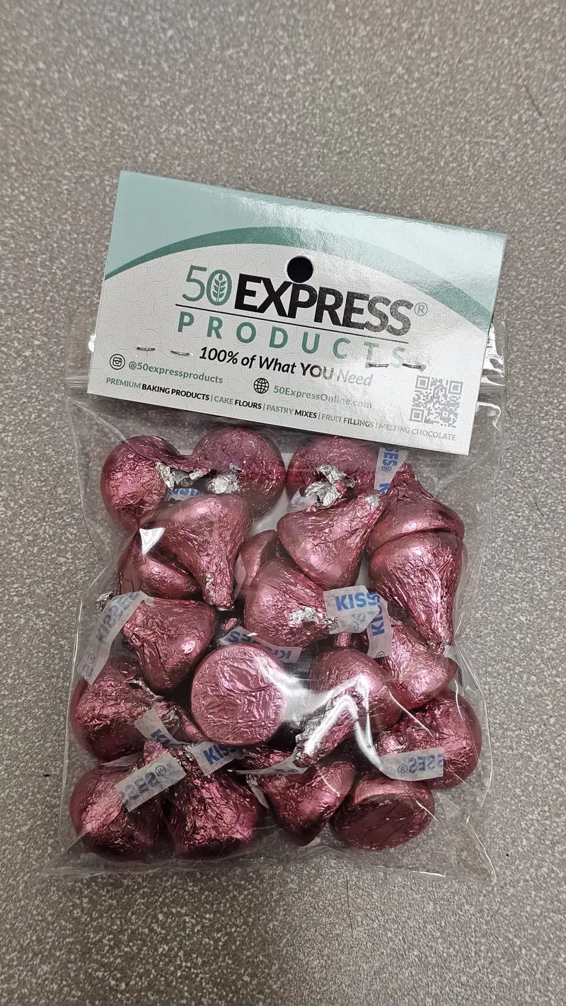 Hershey'S Pink Kisses In Foil Wrappers – 4 Oz Valentine Chocolate 1