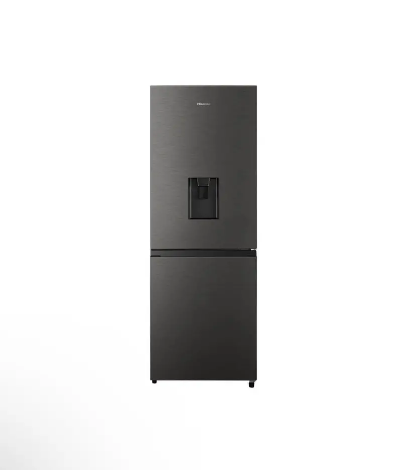Hisense 222L Bottom-Freezer Refrigerator With Water Dispenser – Titanium Inox 1