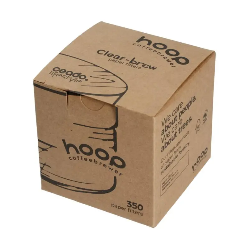 Hoop Premium Coffee Filters – 350-Count Universal Paper Filter Pack 1