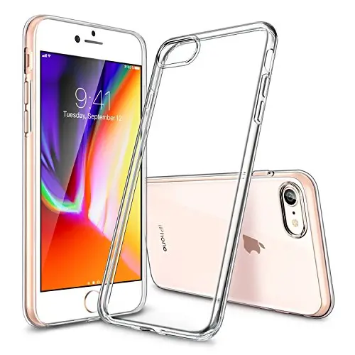 Iphone 8 Crystal Clear Tpu Case – Slim-Fit, Shock-Absorbing Gel Design Compatible With Wireless Charging 1