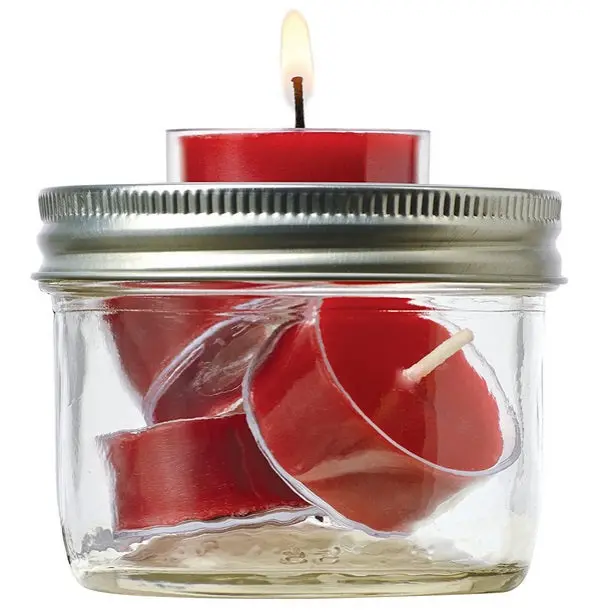 Jarware Mason Jar Tealight Holder Lid 1