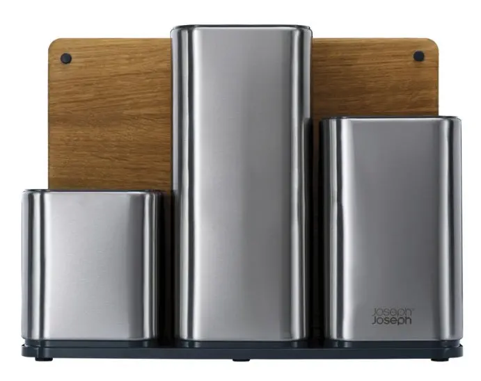 Joseph Joseph Counterstore 100 Utensil Holder With Built-In Bamboo Cutting Board 1