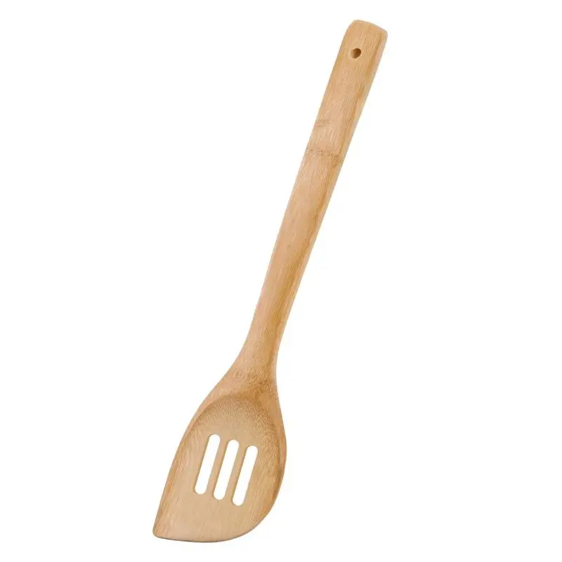 Joyce Chen 13" Burnished Bamboo Slotted Spatula – Drain-Friendly Flipping & Serving Tool 1