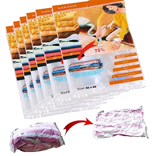 Just Pure Hut Vacuum Storage Bags – Space-Saving Compression System For Clothes, Bedding & Travel 1