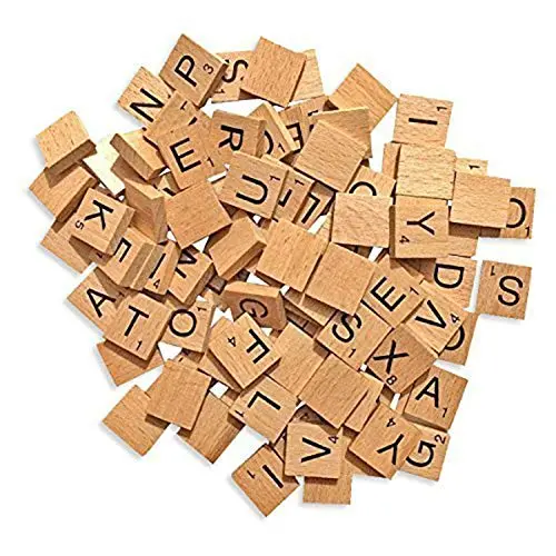 Kav 100-Piece Wooden Alphabet Tiles – Versatile Letters For Games, Decor, And Educational Projects 1