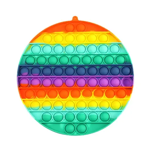 Kav 20Cm Push-And-Pop Sensory Fidget Toy – Rainbow Dimple Stress Reliever For Autism, Anxiety & Focus Support 1