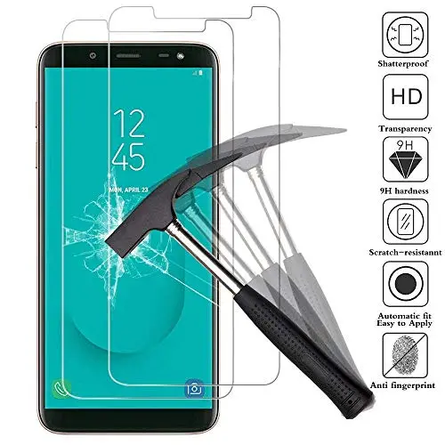 Kav 3-Pack Tempered Glass Screen Protectors — Hd 9H Hardness For Samsung Galaxy J6 (2018), 5.6" 1